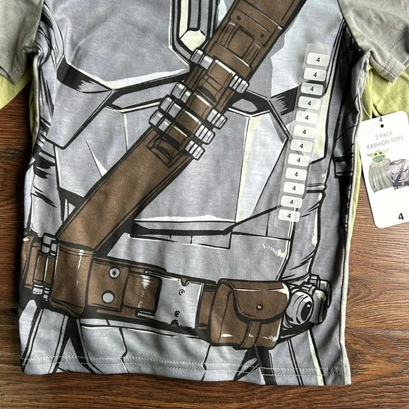 Bundle of 3 Kids Star Wars Shirts | Star Wars | Boys Star Wars Shirts | Disney - Picture 4 of 11